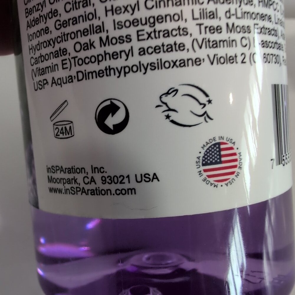 Lot Of 2   inSPAration Spa and Bath Aromatherapy (Spa Liquid) 9-Ounce Lavender - Picture 4 of 4